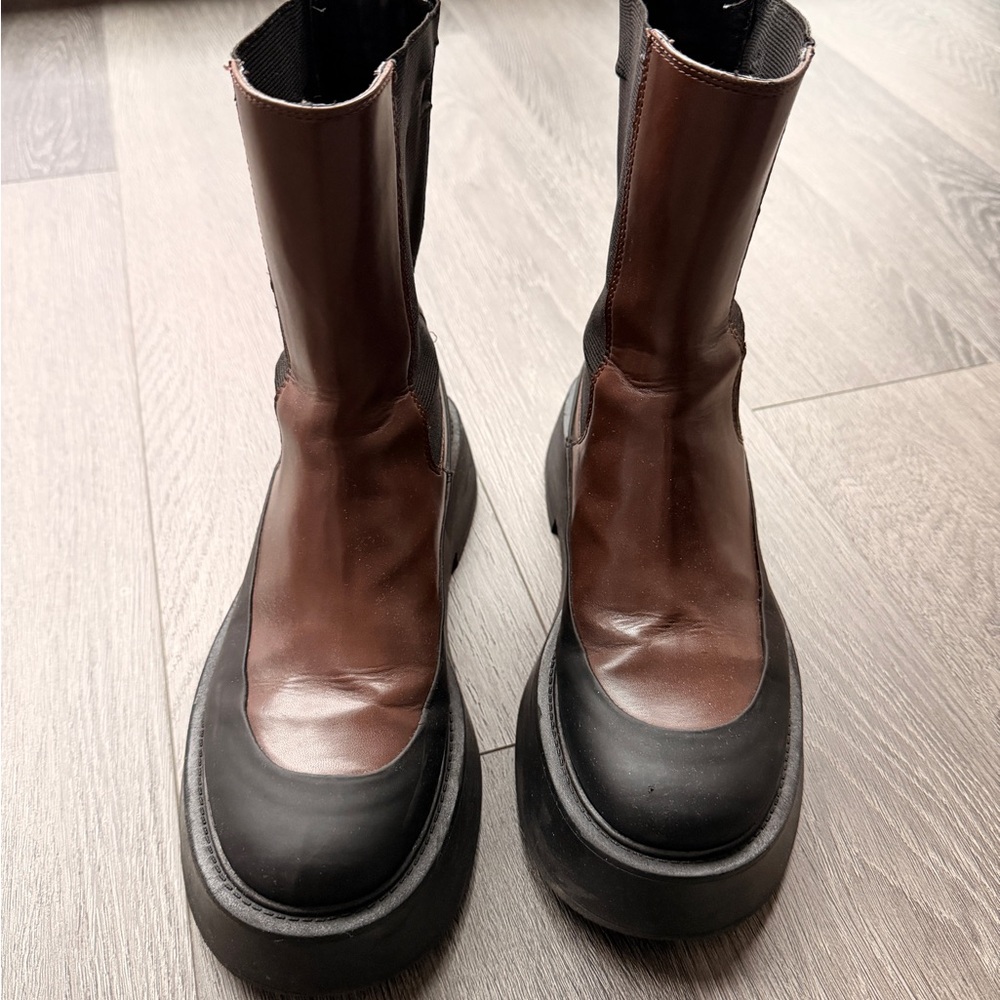 Mango Chelsea Faux Leather Boots